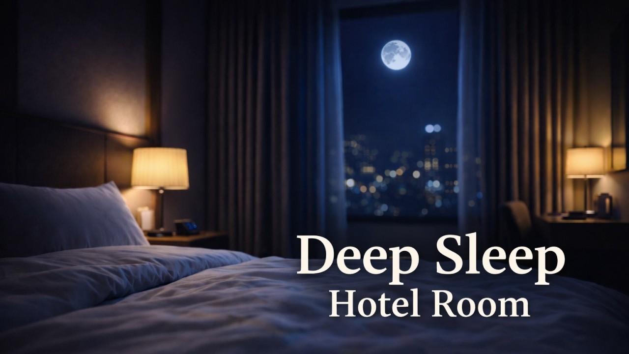 Deep Sleep in a Quiet Hotel Room 🌙 No Music Ambient Sounds (3 Hours)