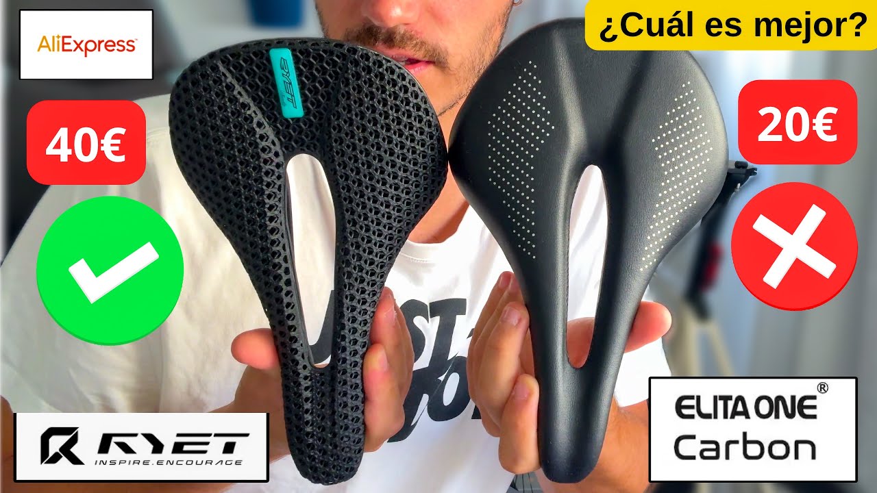 Comparativa SILLINES de Bicicleta AliExpress: RYET 3D VS Elita ONE ¿cuál es MEJOR y más CÓMODO? 🤔