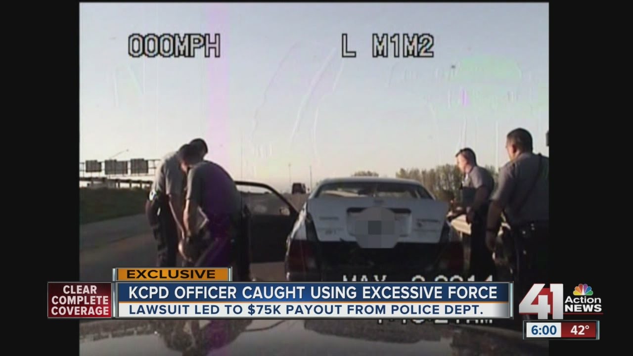 KCPD officer caught using excessive force