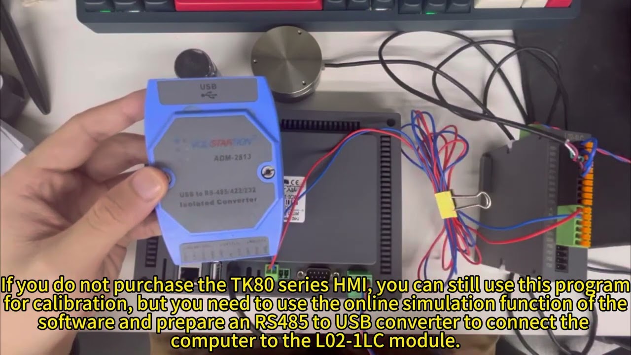 How to calibrate L02 1LC with TK80HMI online simulation