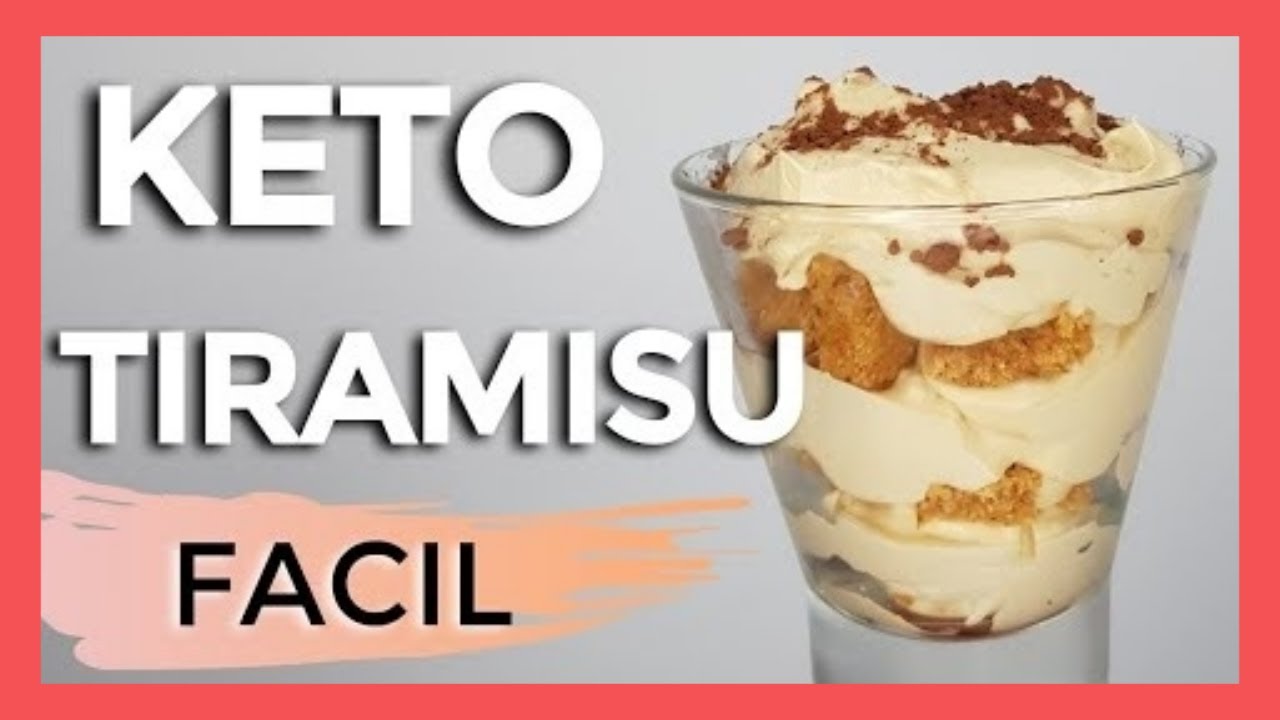 TIRAMISU KETO 🍦 espa&ntilde;ol FALSO (5 MINUTOS) Postre keto FACIL!!! - Cetogenico - Tiramisu SIN COCCION
