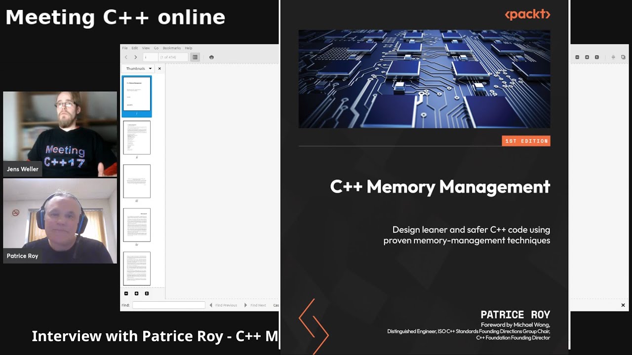 C++ Memory Management book review with Author Patrice Roy