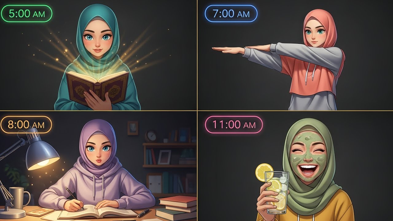 The BEST Morning Routine for Muslim Girls Seeking Peace & Productivity