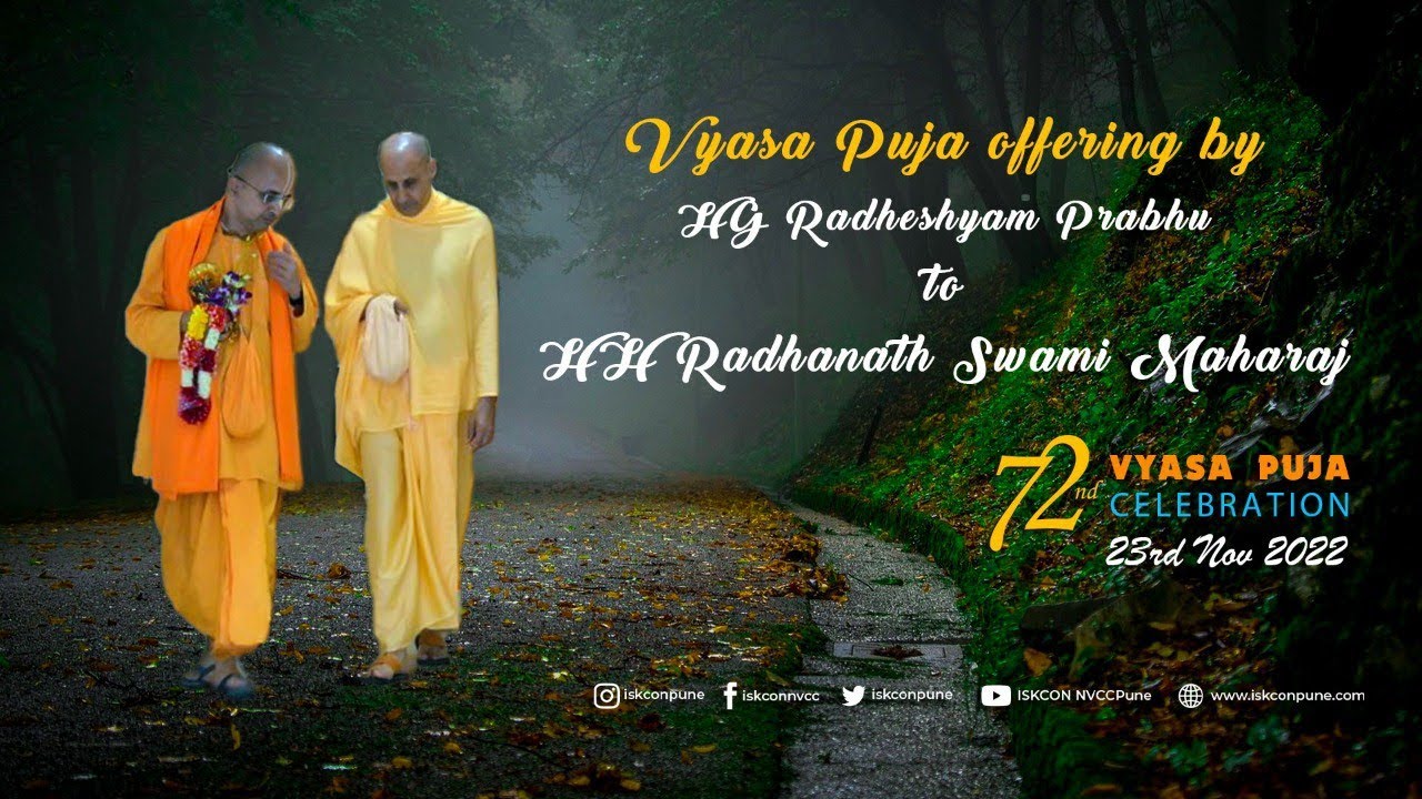 The Master who tamed me, Part 5 - 72nd Vyasa Puja offering to HH Radhanath Swami Maharaj