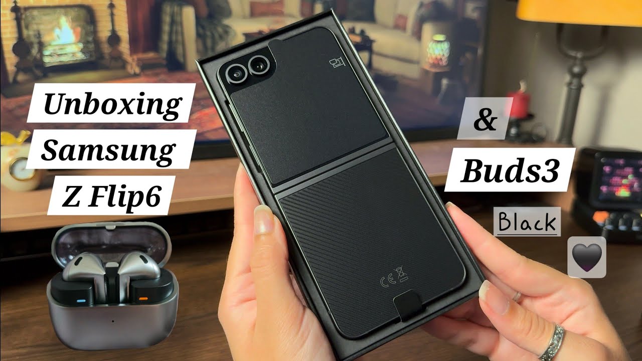 Unboxing Samsung Z Flip6 - Black 🖤aesthetic unboxing