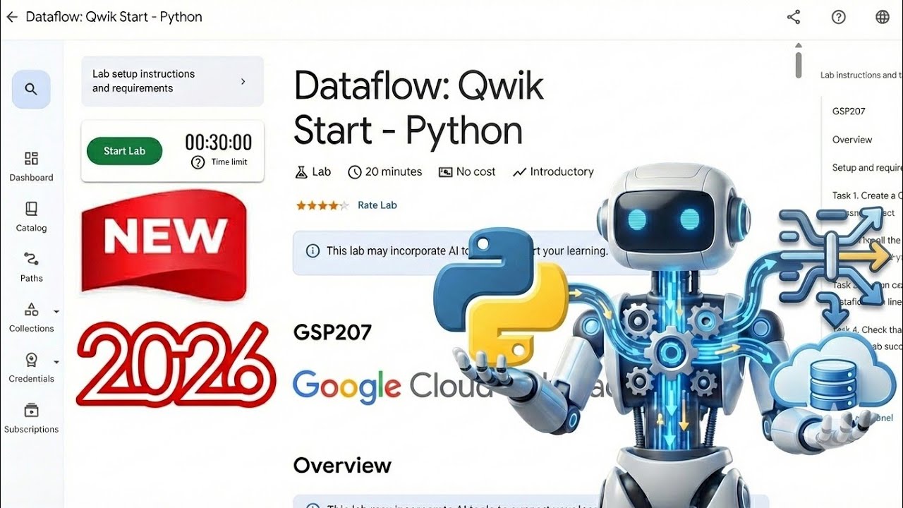 Dataflow: Qwik Start - Python | GSP207 | #arcade2026 #googlecloudskillsboost