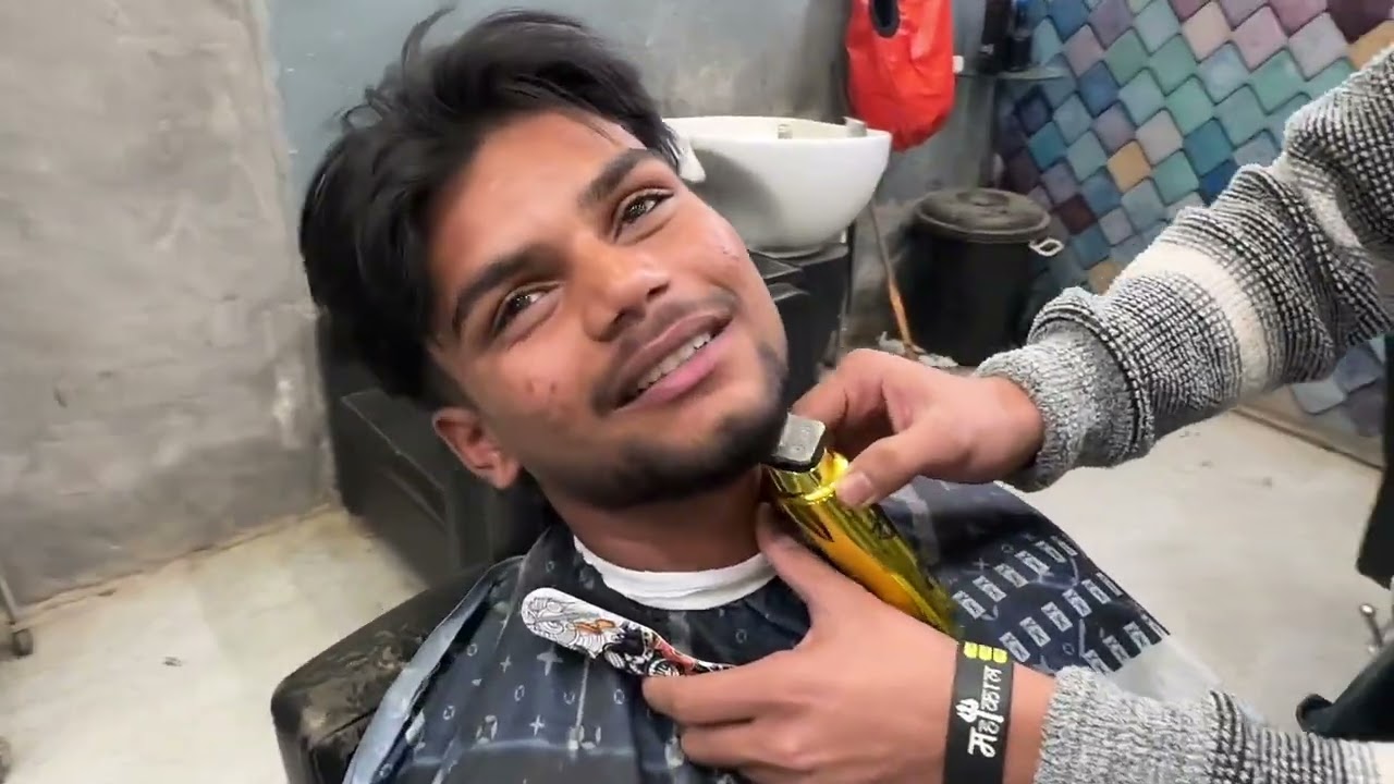 Sari beard 🧔 kiti shave 🪒 mahol hoya pura garm 😱