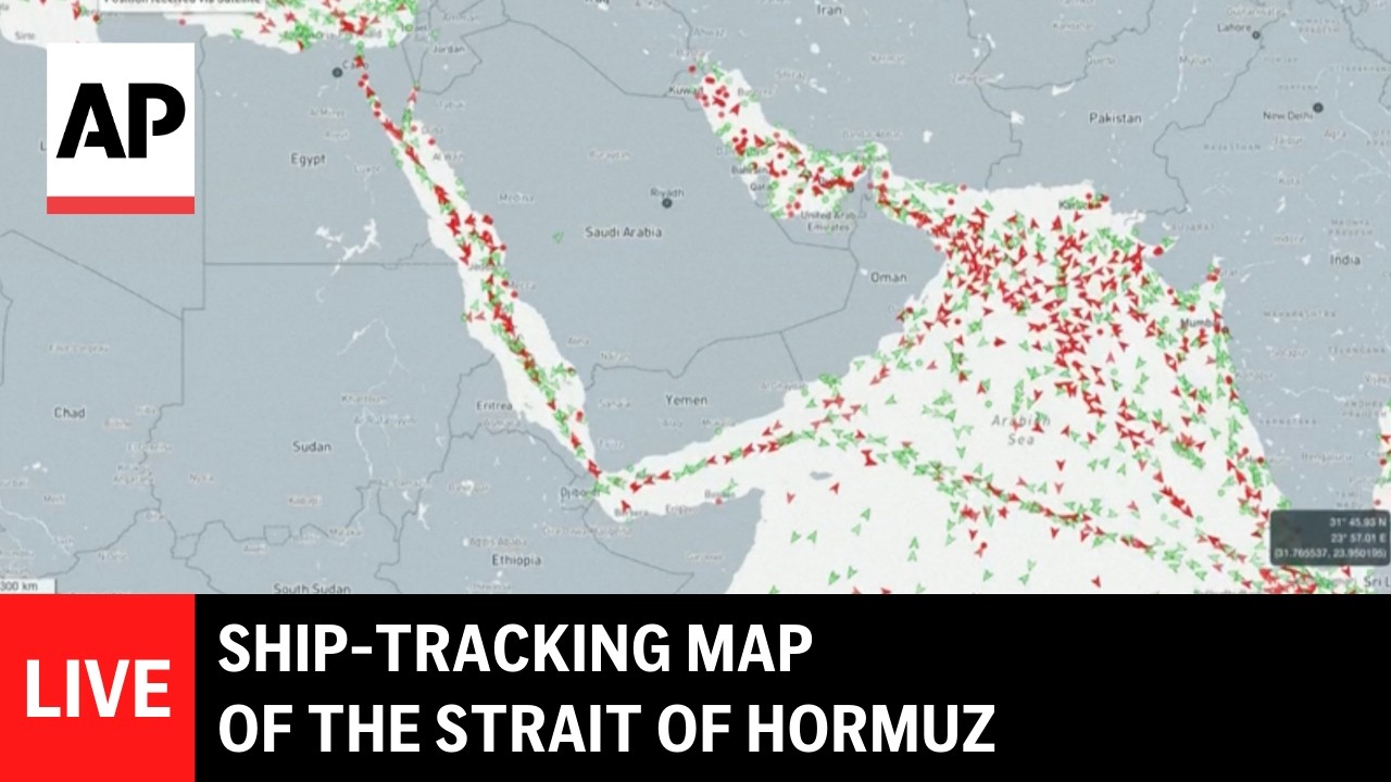 LIVE: Ship-tracking map of the Strait of Hormuz after Iran war grounds tanker traffic