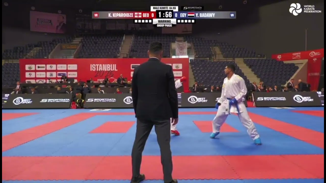 Kiparoidze Khvicha 🇬🇪 VS Badawi Youssef 🇪🇬 Male Kumite-84kg Round 1, Istanbul 2026