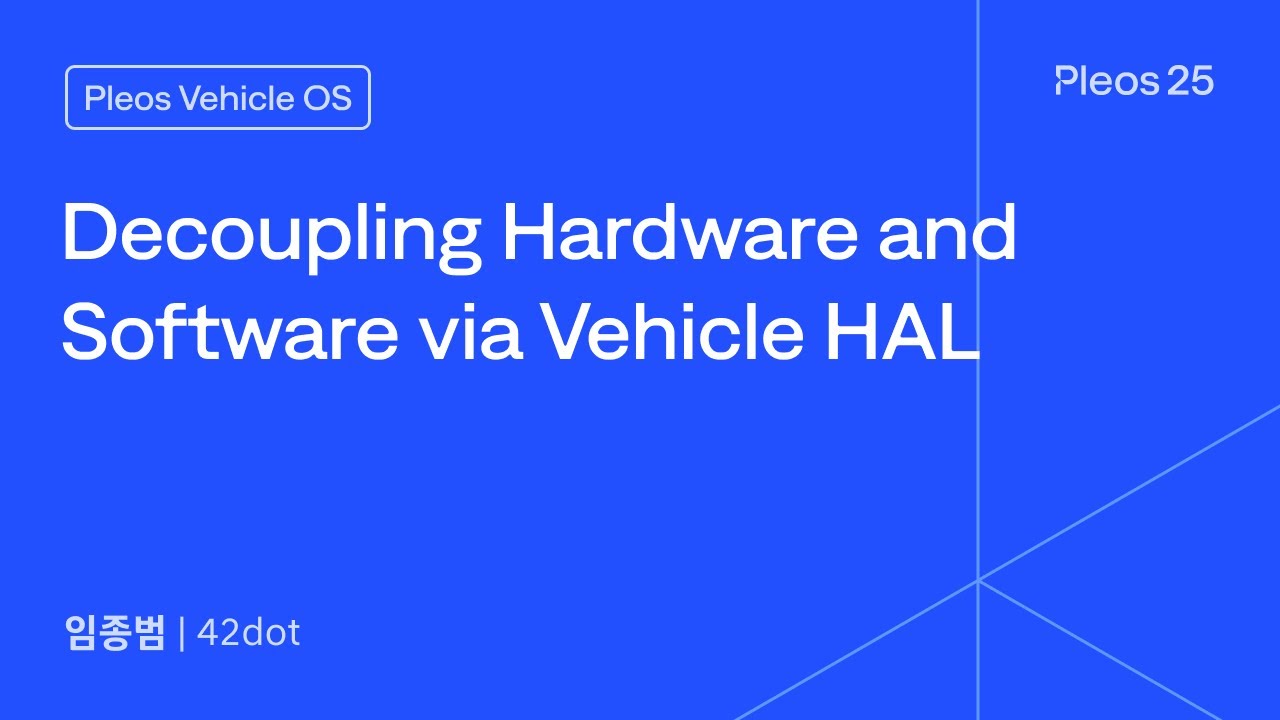 Decoupling Hardware and Software via Vehicle HAL | Pleos 25