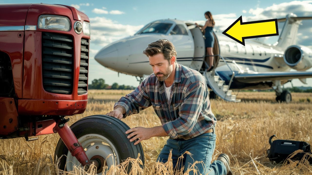 Struggling Single Dad Fixes Woman's Tractor—She Returns in a Jet, Changing Their Lives Forever!