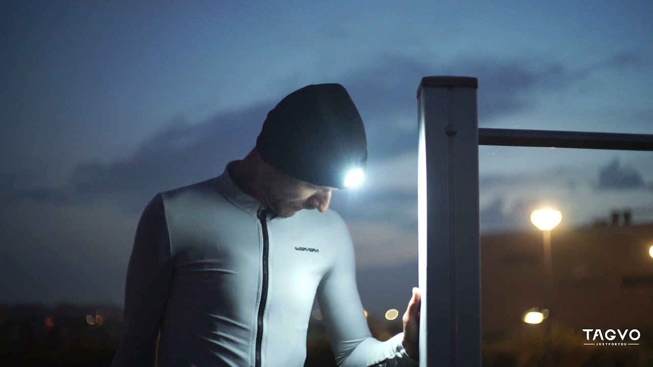 TAGVO USB Rechargeable LED Beanie Cap Review Tutorial