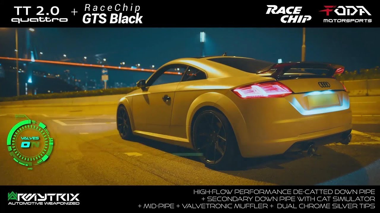 Audi TT MK3 8S 2.0T Quattro X ARMYTRIX Variable Exhaust X RaceChip GTS Black By Foda Motorsport