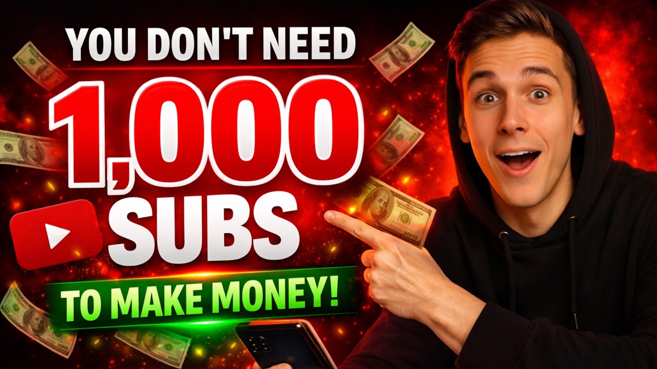Зарабатывайте на YouTube, даже если у вас нет 1000 подписчиков (начните сегодня)