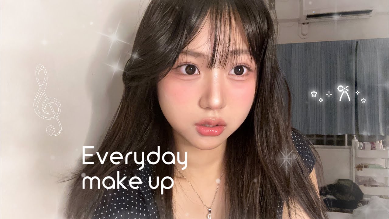 女子高生の毎日メイク𐙚⋆°. 地黒でも盛れる韓国ﾒｲｸ... ⊹🩰