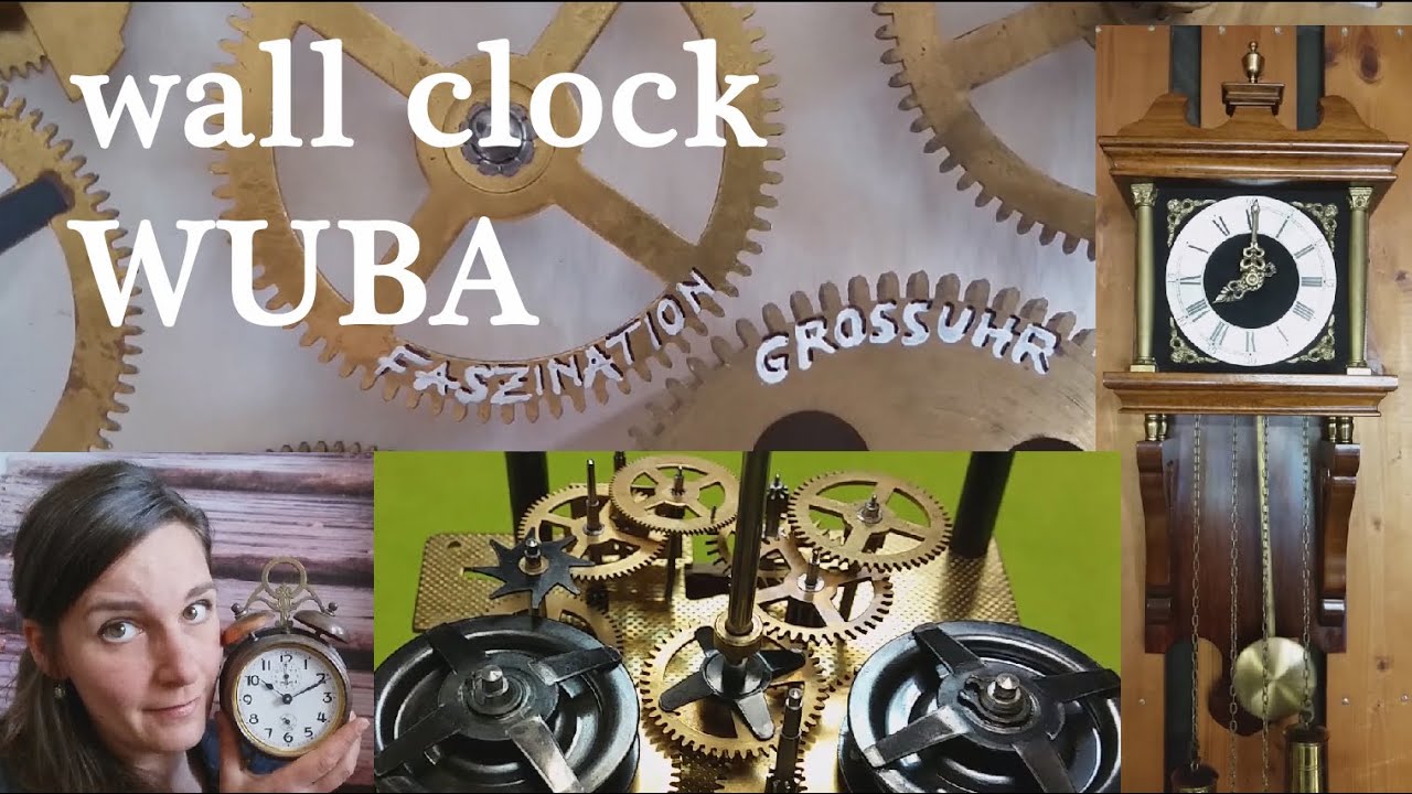 WUBA wall clock (chime/function/striking/pendulum/German watchmaker) Fascination clock