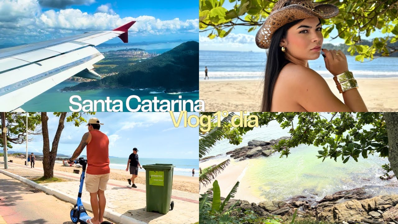 Vlog em Santa Catarina | Voo + praias de Itajaí 