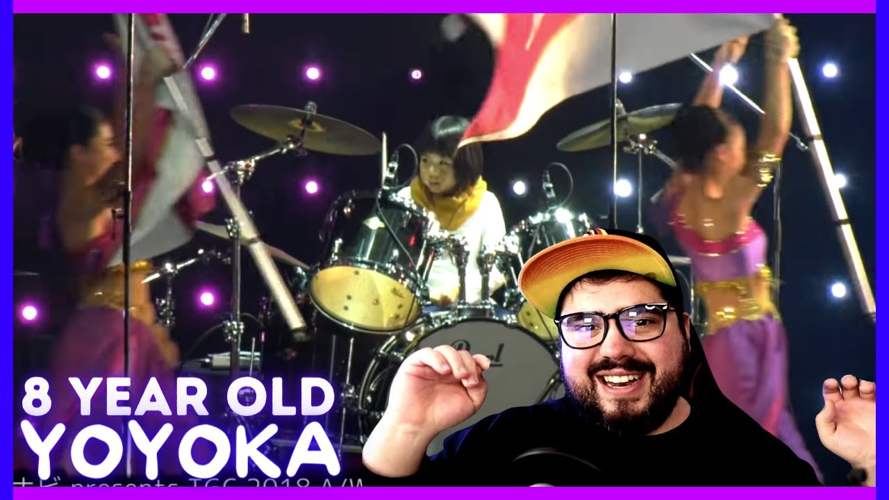 8yo Yoyoka Plays Drums at Tokyo Girls Collection 2018 | Drummer Reaction