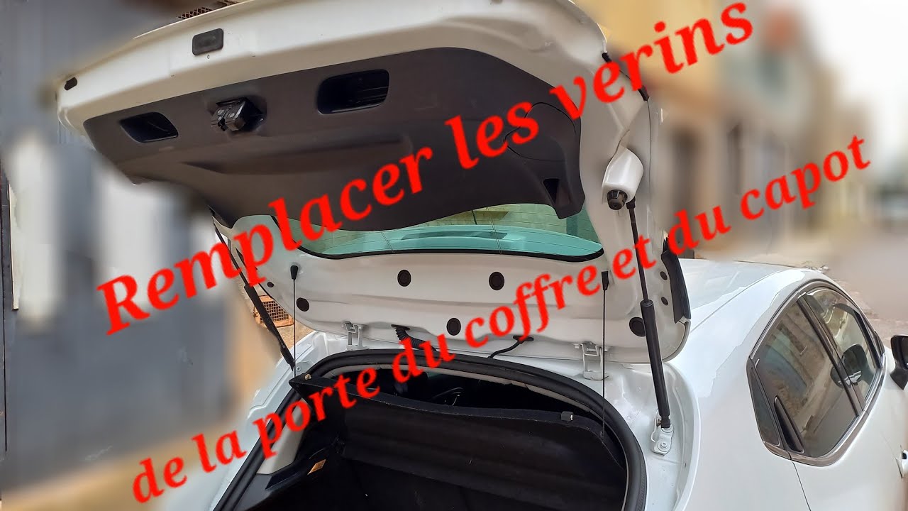 Remplacer les vérins de la porte du coffre et du capot de la CLIO 4