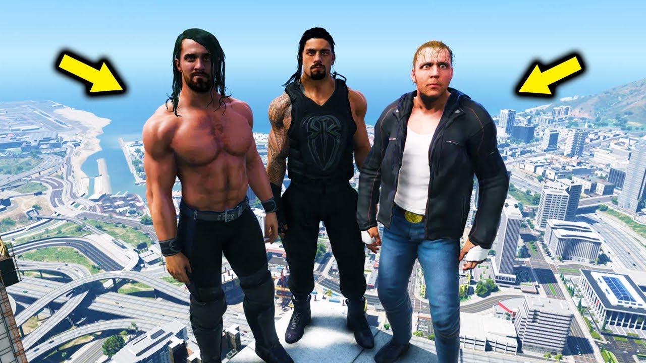 GTA 5 WWE EXTREME MOMENTS COMPILATION #4 SETH ROLLINS (GTA V WWE Mods)