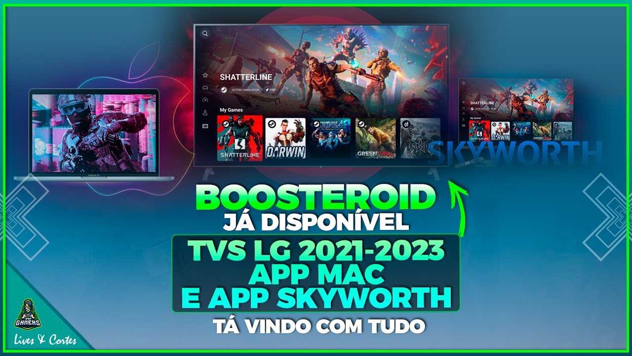 BOOSTEROID JÁ DISPONÍVEL NAS TVS LG 2021-2023, APP PARA MAC E APP PARA O DESCODIFICADO SKAYWORTH