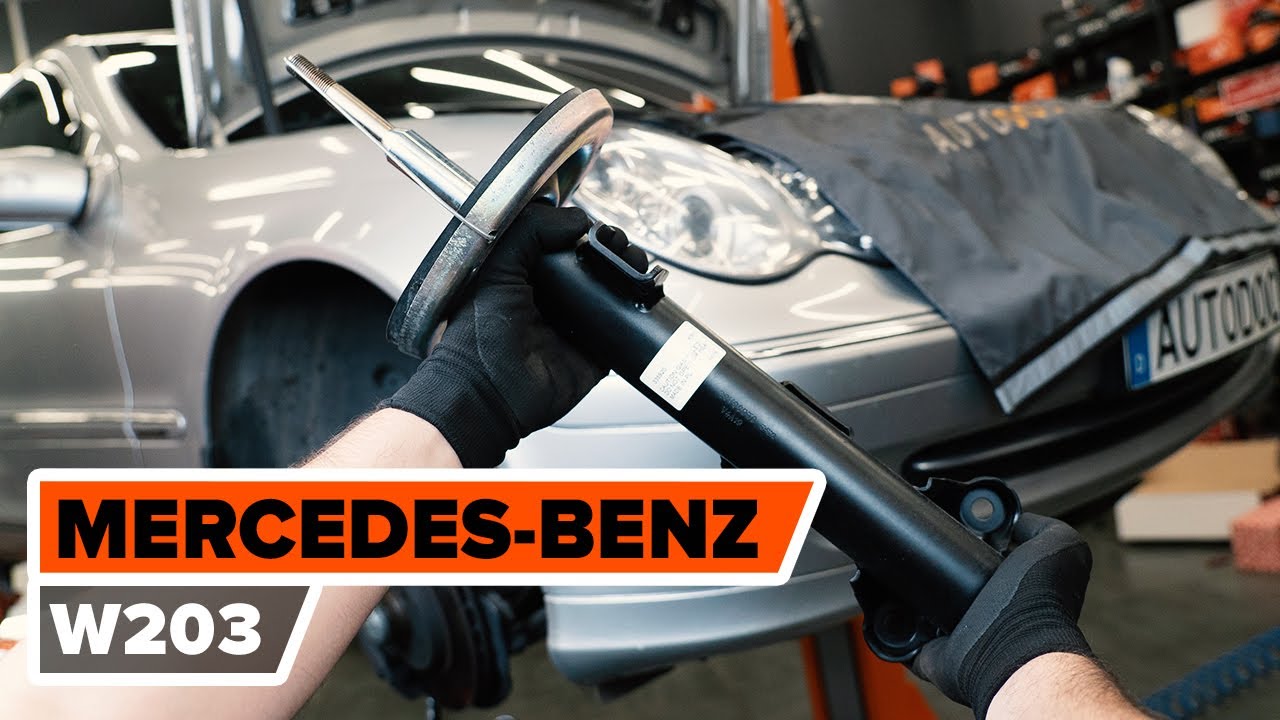 Comment remplacer une jambe de force avant sur MERCEDES-BENZ W203 Classe C [TUTORIEL AUTODOC]
