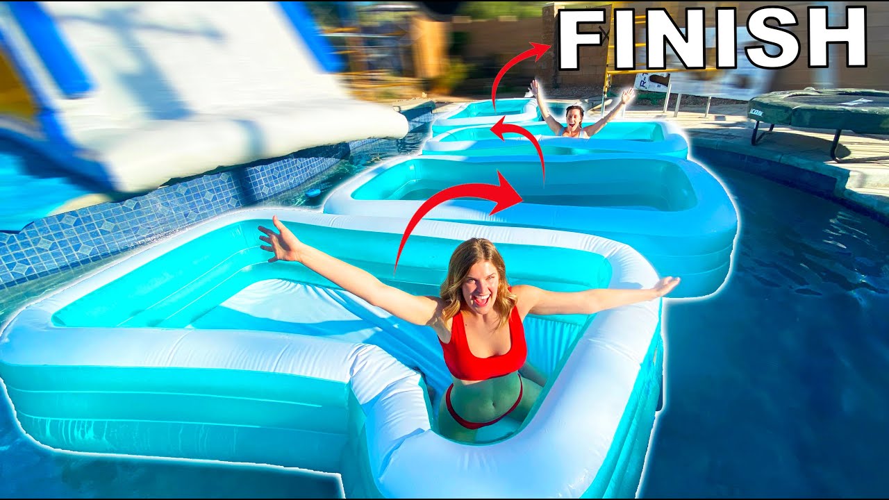 First To Cross Wipeout Course WINS!