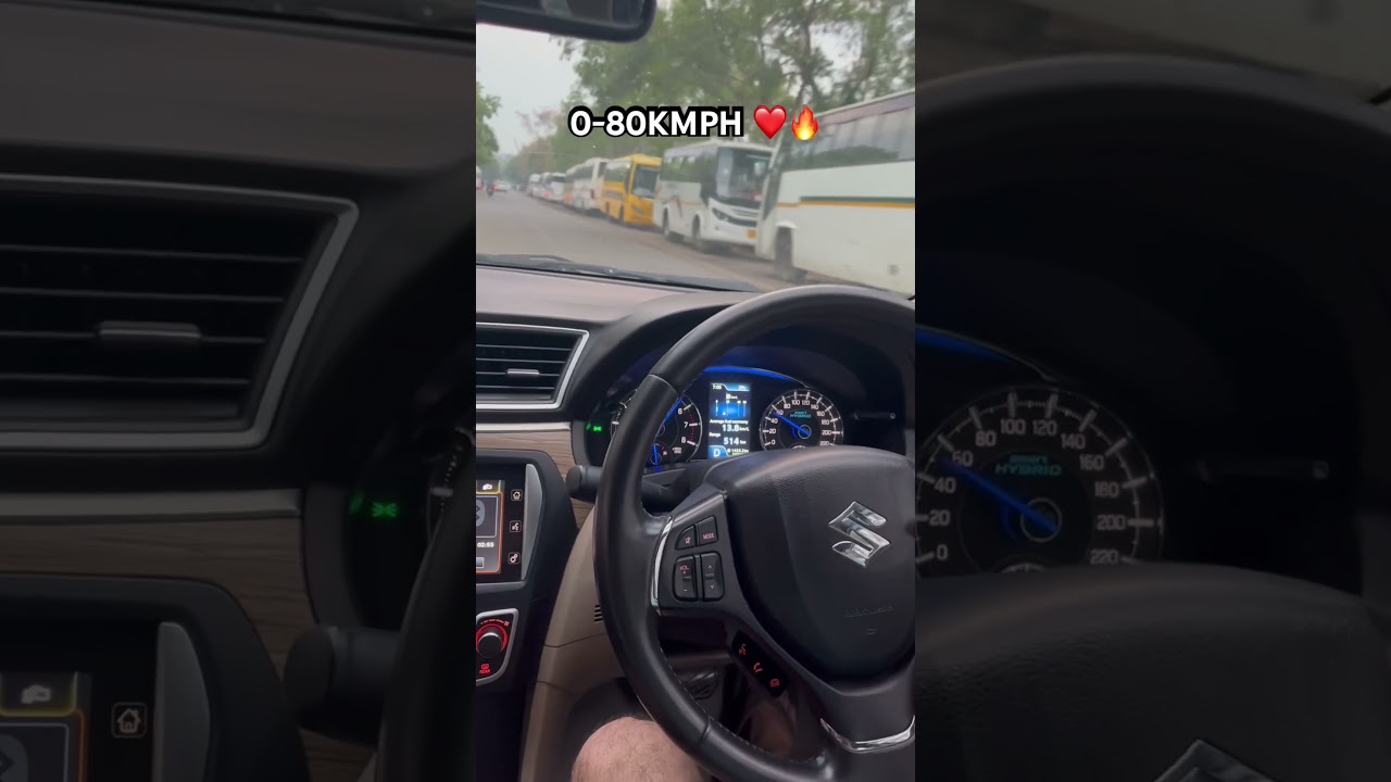 Ciaz 1.5L 4 Cylinder Automatic 0-80 Speed Test in 10.3 Seconds