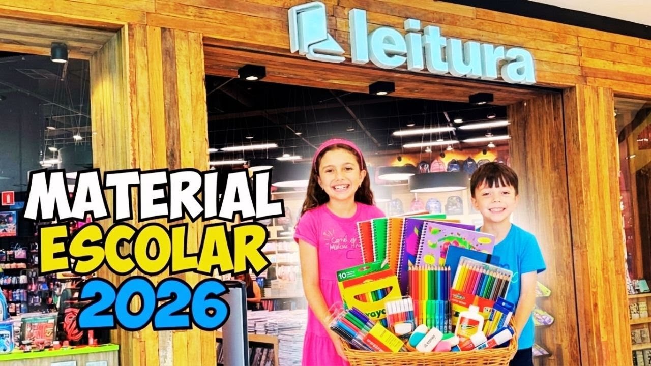 COMPRANDO MATERIAL ESCOLAR 2026 DO HENRIQUE