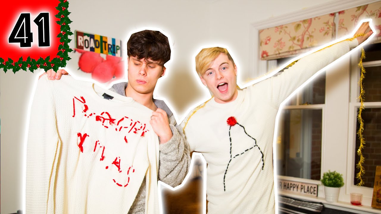 WE MADE OUR OWN CHRISTMAS JUMPERS - VLOGMAS