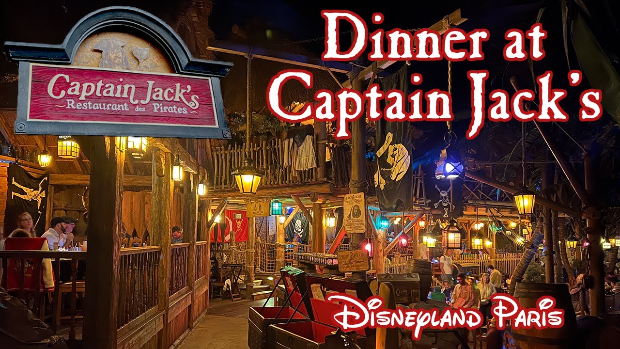 Dinner at Captain Jacks inside the Pirates of the Caribbean Ride at Disneyland Paris - Tour & Food