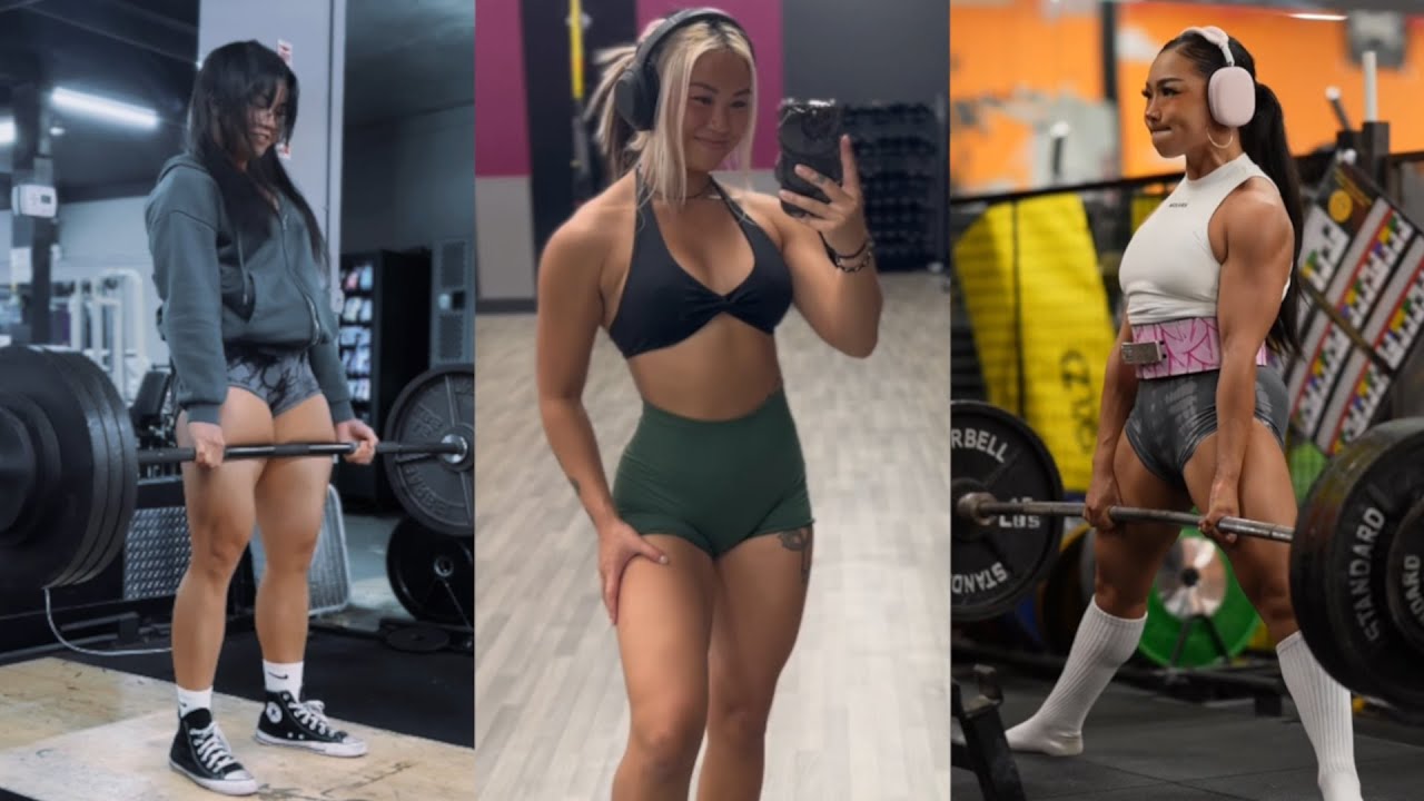 Gym Girl Deadlift Tiktok Compilation 💪