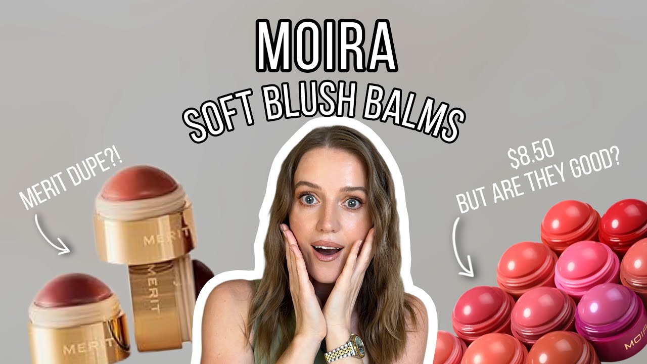 НОВЫЕ мягкие бальзамы для румян Moira | Примеряем ВСЕ 12 оттенков и сравниваем их с Merit Beauty