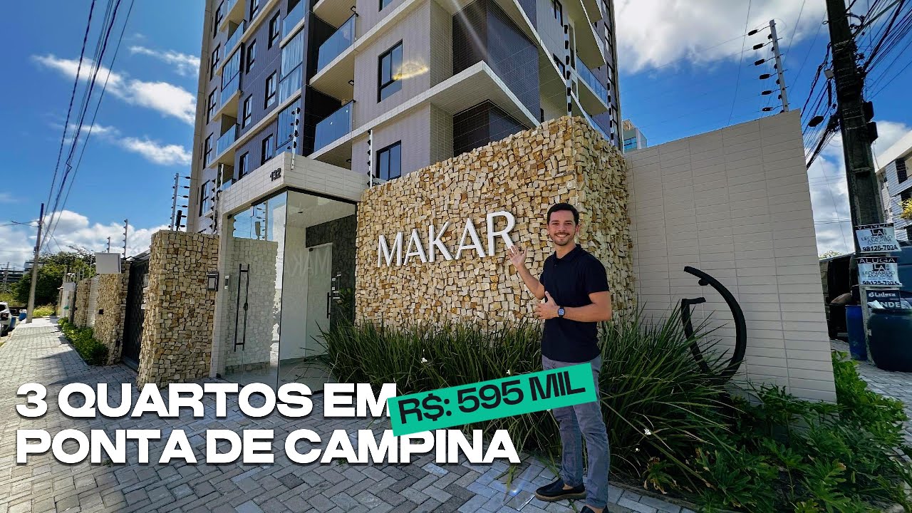 APARTAMENTO 3 QUARTOS EM PONTA DE CAMPINA JOÃO PESSOA - A PARTIR 595 MIL