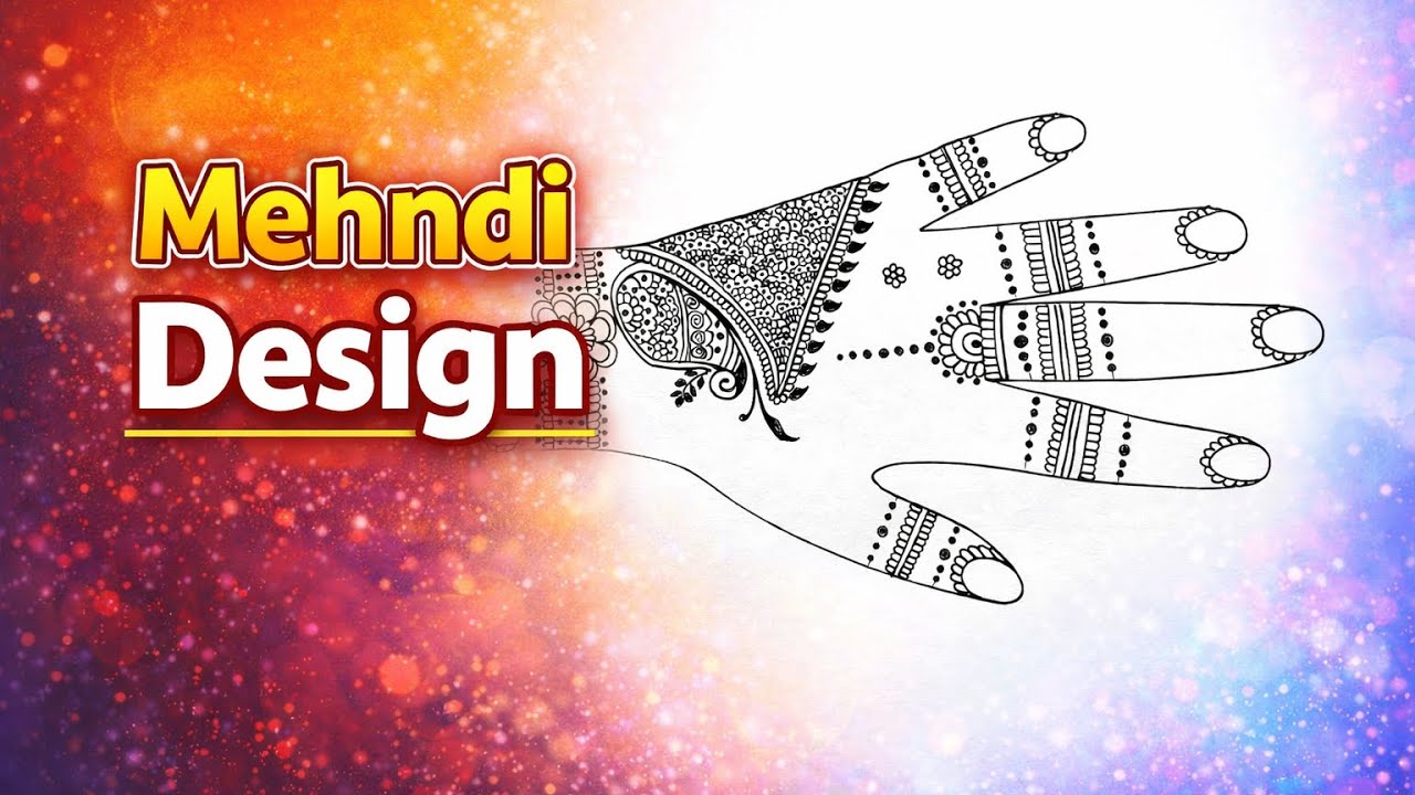 Pencil mehndi design 😘