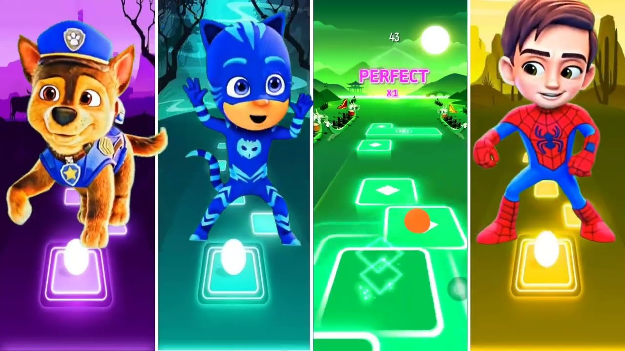 Paw Patrol Scary Chase 🆚 Ryder X Coffin Dance Song Cover Tiles Hop EDM Rush #shorts #pawpatrol