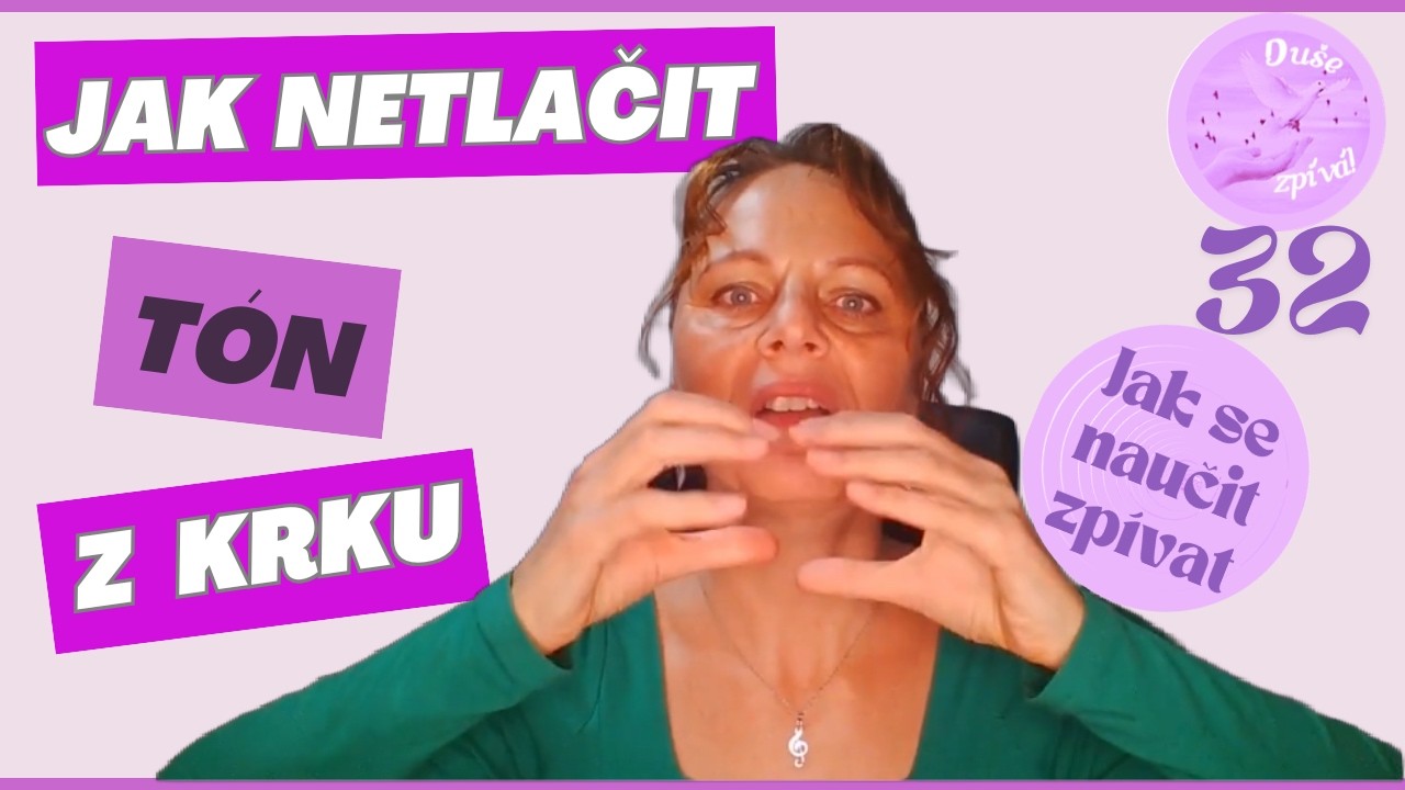 Aby při zpěvu nebolelo v krku | Jak se naučit zpívat #32 | Markéta Hausnerová