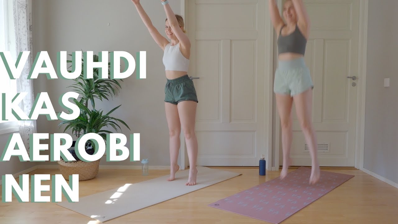 KUNTOA KOHOTTAVA AEROBINEN TREENI | Polttava kotitreeni | Sopii aloittelijalle