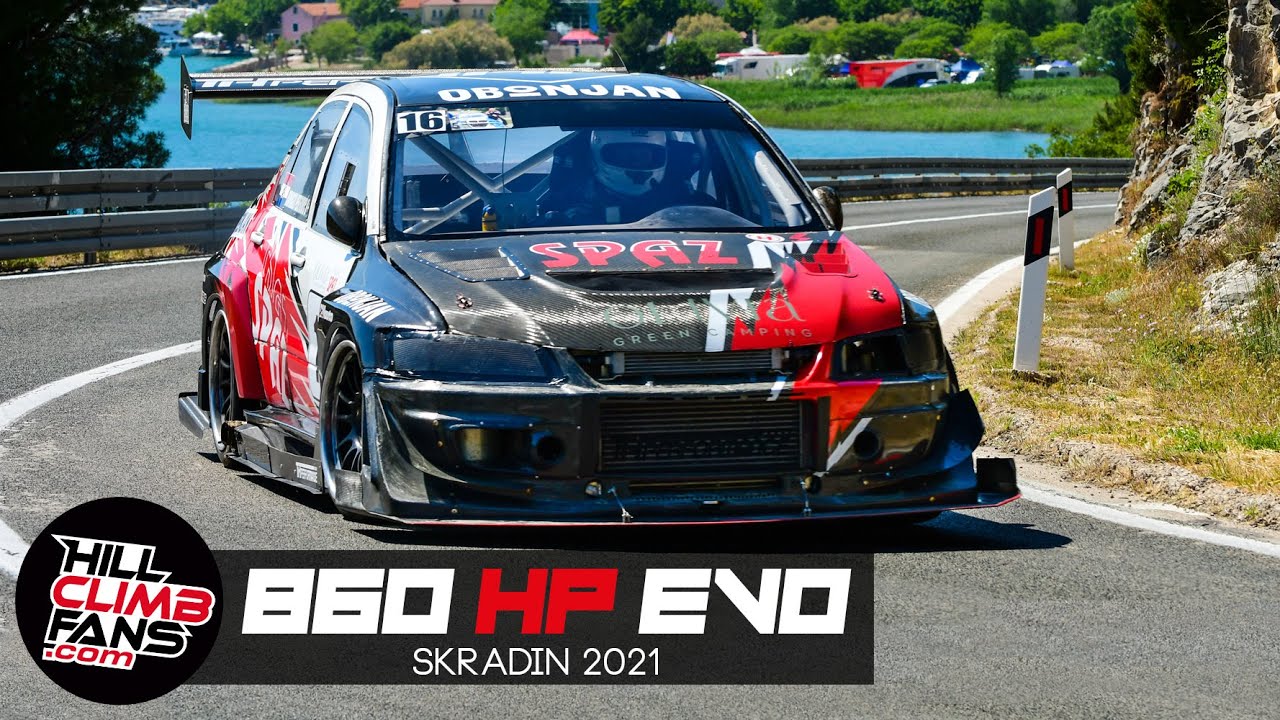 860hp Mitsubishi Evo 9 - Domagoj Perekovic | Hill Climb Skradin 2021 +ONBOARD