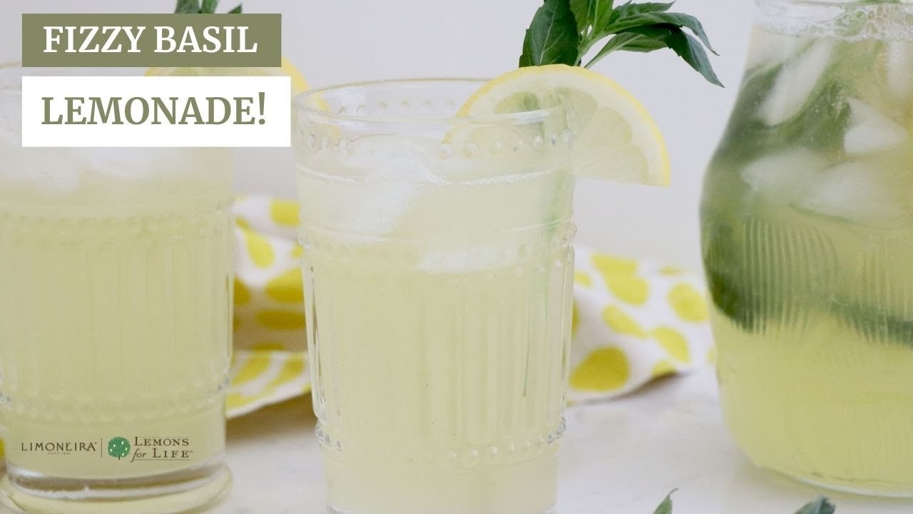 Fizzy Basil Lemonade | Limoneira