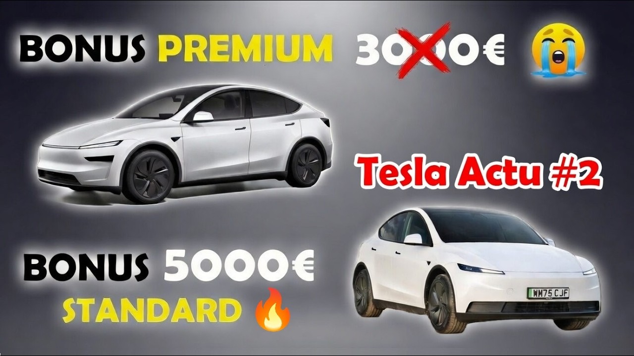 Tesla Actu : Bonus Reprise Terminé du Model Y Premium… Mais 5000€ de Rabais pour la Standard 🔥