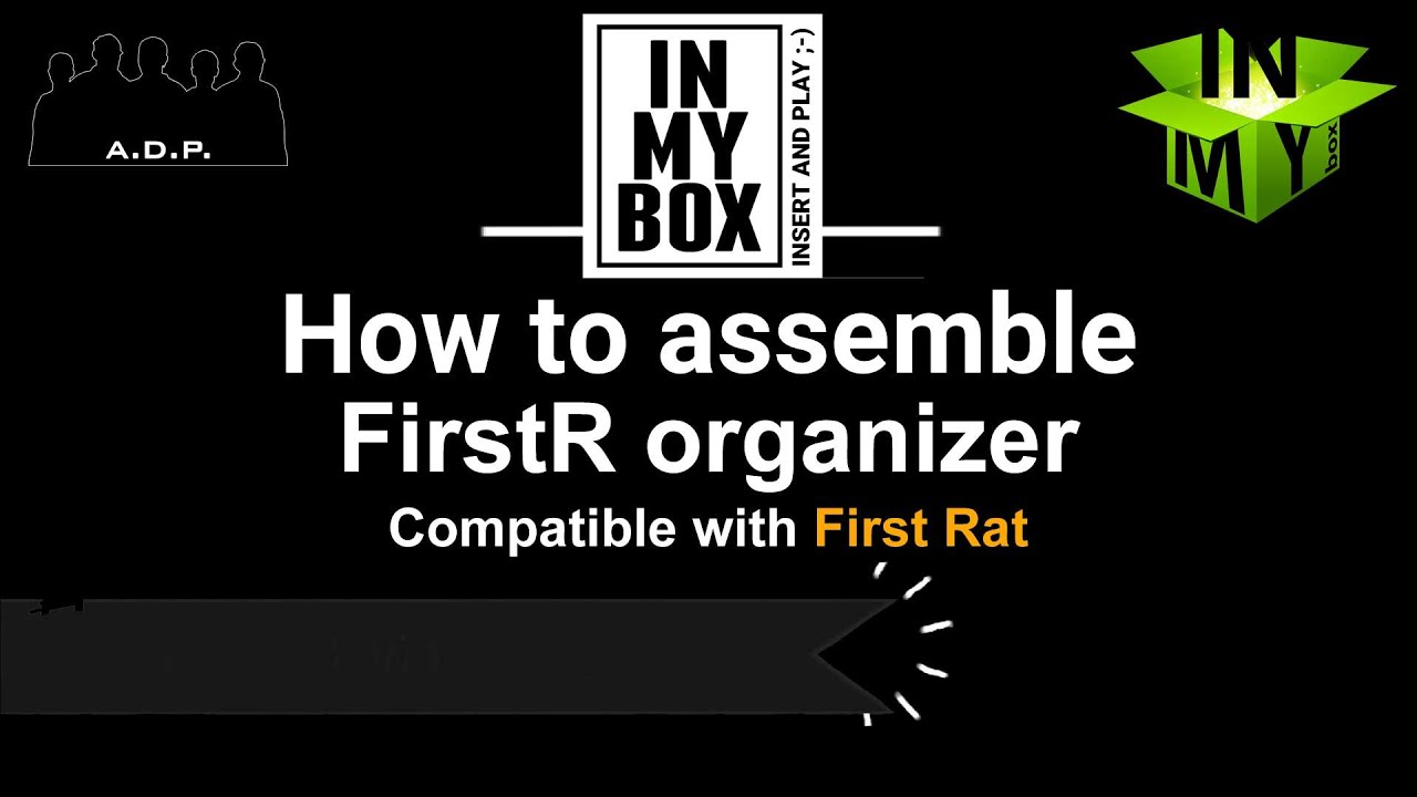 FirstR organizer for board game First Rat