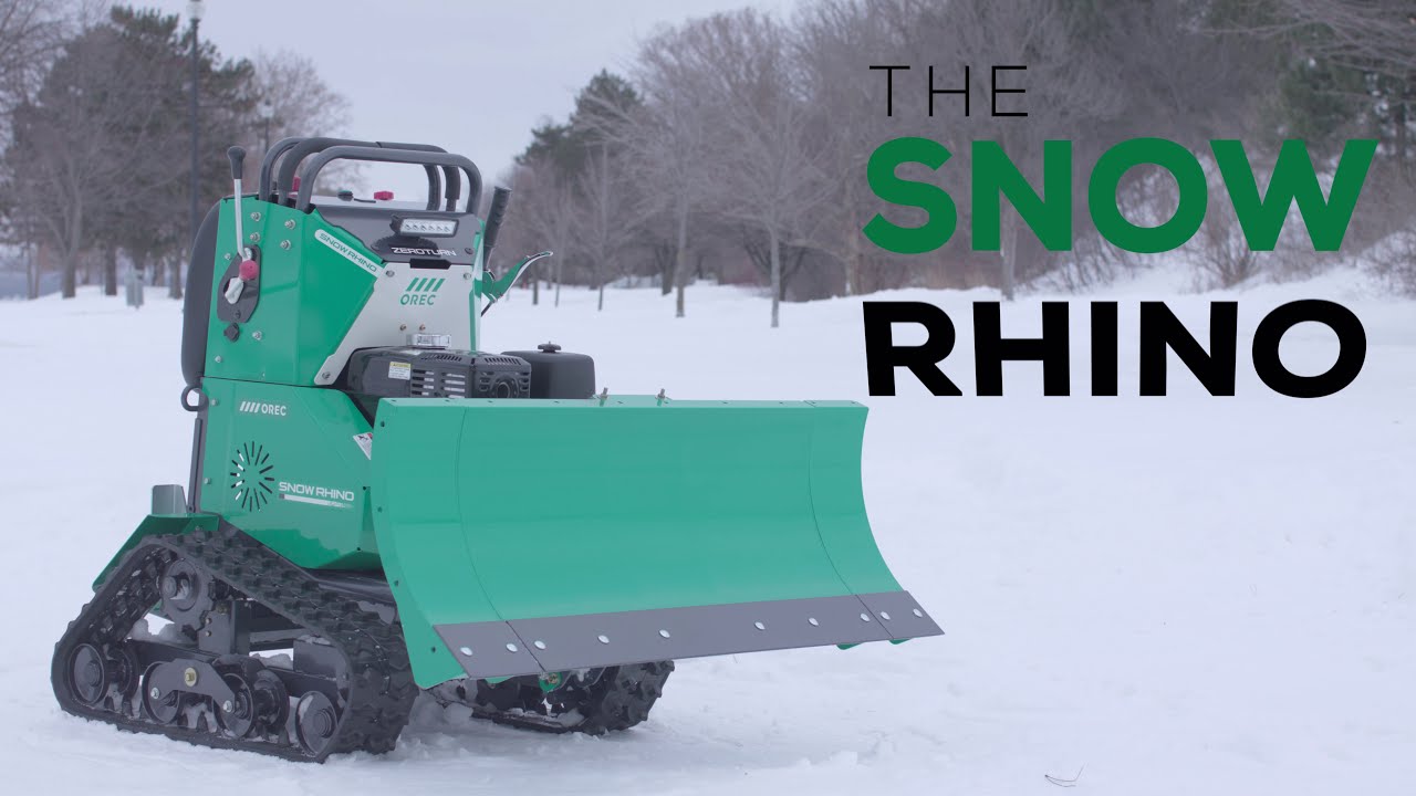 Clearing Driveways with a Snow Rhino