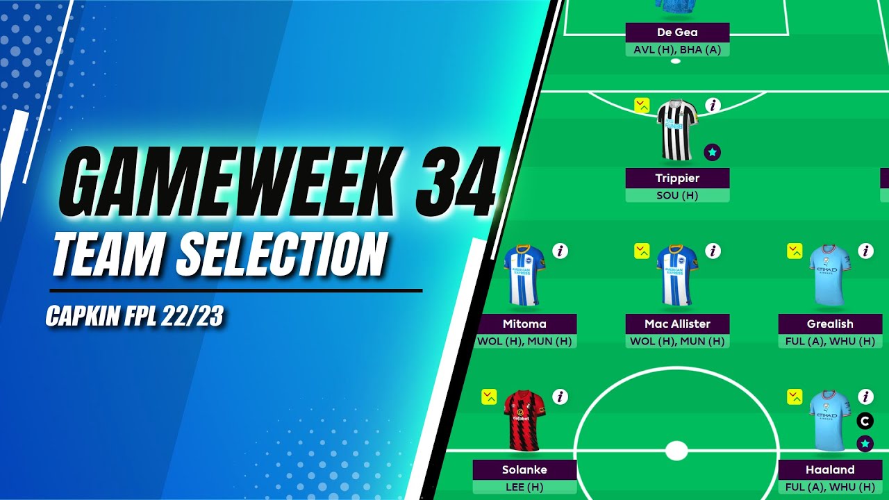 DOUBLE GAMEWEEK 34 TEAM SELECTION | Fantasy Premier League 2022/2023 | FPL TIPS