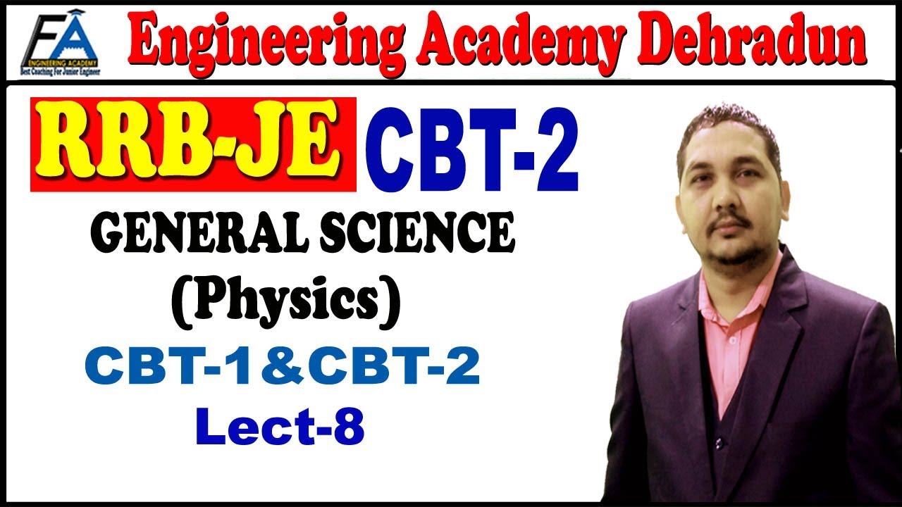 Lect-08(PART-2) GENERAL SCIENCE(PHYSICS) RRB JE/SSC JE