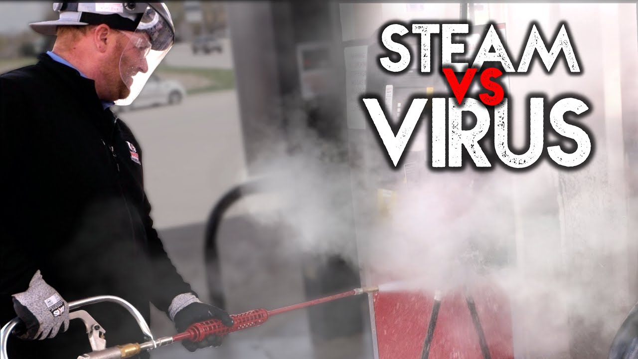 STEAM DISINFECTION | Coronavirus Cleaning with Industrial Steam Cleaner