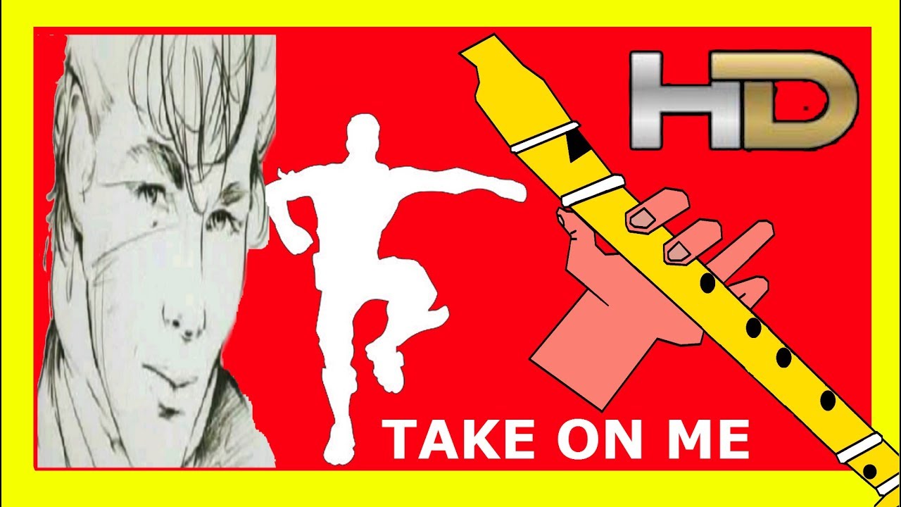 Take on me recorder, flauta dulce fácil y simplificada, Tutorial con animación,