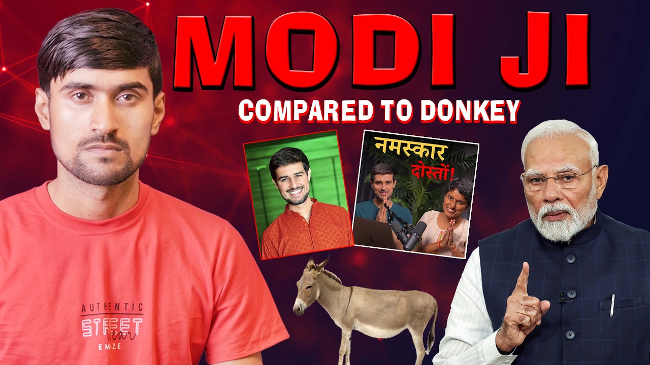 MODI JI COMPARED TO DONKEY | DHRUV RATHEE | OFFICIAL SACHIN GUPTA