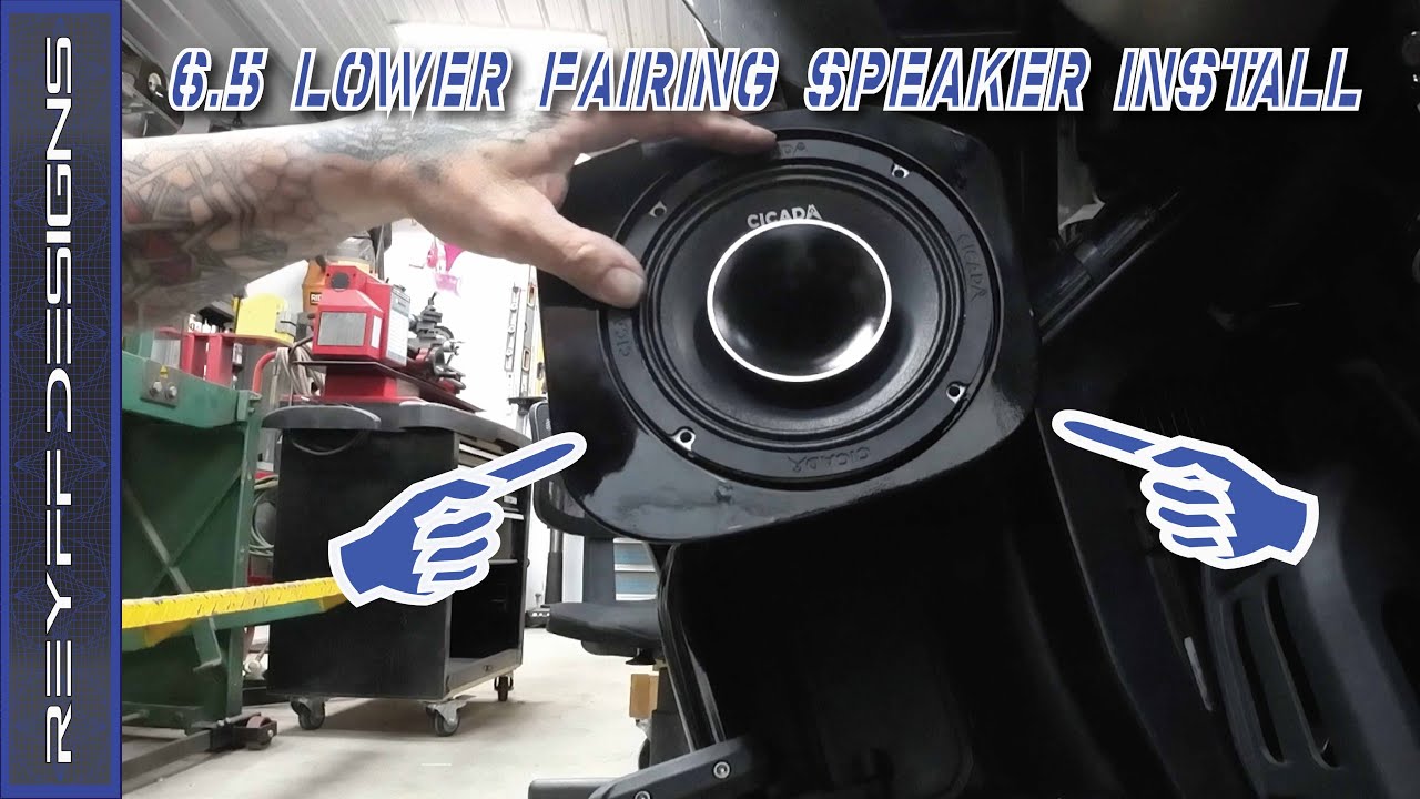 We installed Davidson Audio lower fairing 6 ½ Cicada Speakers in the Indian Pursuit® #114