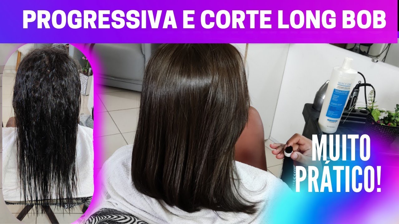 PASSO A PASSO DA PROGRESSIVA SELECT ONE EM CABELO FINO E CORTE LONG BOB RÁPIDO PRA INICIANTES